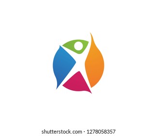 Healthy Life Logo template vector icon - Vector