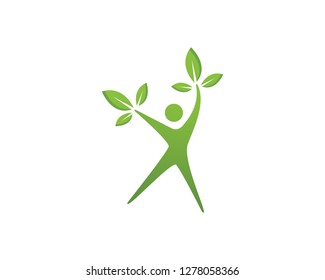 Healthy Life Logo template vector icon - Vector