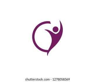 Healthy Life Logo template vector icon - Vector