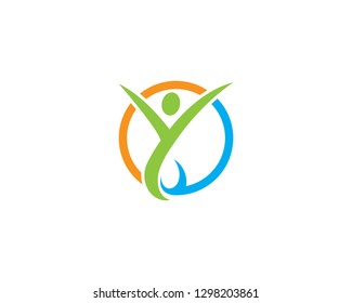 Healthy Life Logo template vector icon