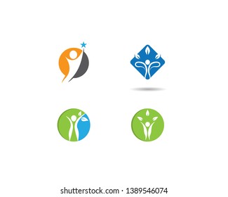 Healthy life logo template vector icon