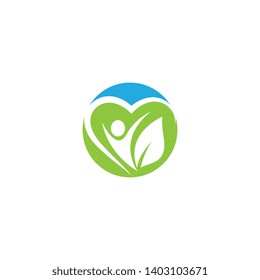 Healthy life logo template vector icon