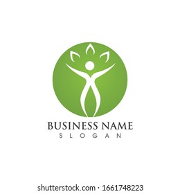 Healthy Life Logo template vector icon Vector