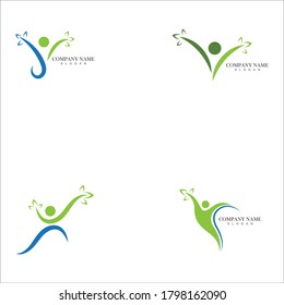 Icono vectorial de la plantilla del logotipo Healthy Life