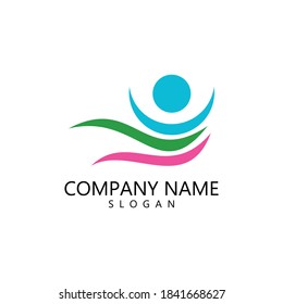 Icono vectorial de la plantilla del logotipo Healthy Life