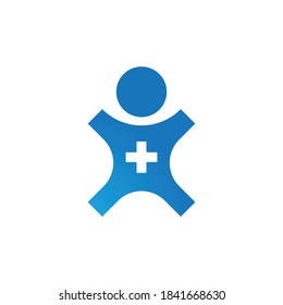 Vorlage für das Logo "Gesundes Leben", Vektorsymbol