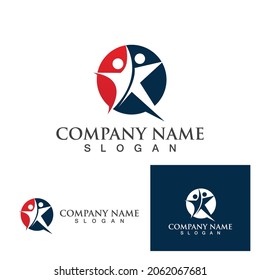 Icono vectorial de la plantilla del logotipo Healthy Life
