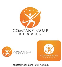 Healthy Life Logo template vector icon
