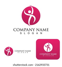 Icono vectorial de la plantilla del logotipo Healthy Life
