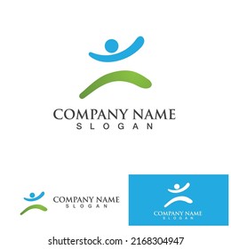 Icono vectorial de la plantilla del logotipo Healthy Life
