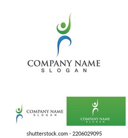 Healthy Life Logo template vector icon
