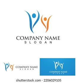 Healthy Life Logo template vector icon
