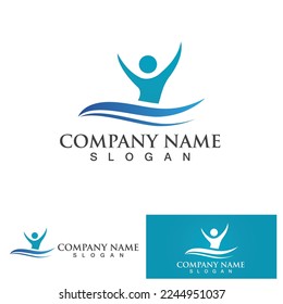 Icono vectorial de la plantilla del logotipo Healthy Life

