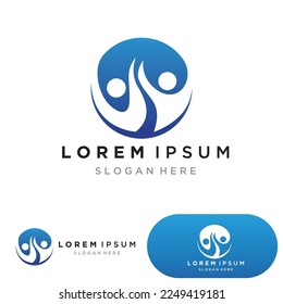Icono vectorial de la plantilla del logotipo Healthy Life
