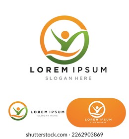 Healthy Life Logo template vector icon
