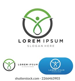 Icono vectorial de la plantilla del logotipo Healthy Life
