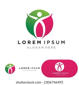 Healthy Life Logo template vector icon

