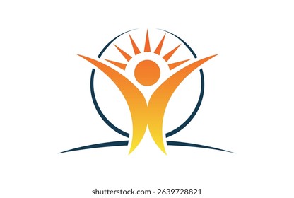 Healthy Life Logo template vector icon Love and Circle logo combination charity icon template