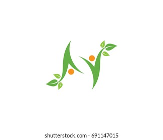 Healthy Life Logo template vector icon illustration design