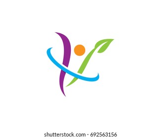 Healthy Life Logo template vector icon illustration design