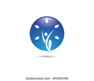 Healthy Life Logo template vector icon illustration design