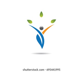 Healthy Life Logo template vector icon illustration design
