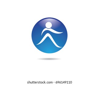 Vorlage für das Logo "Gesundes Leben" Vektorsymbol - Design