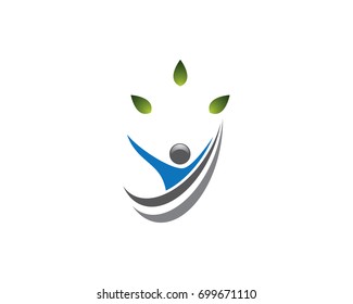 Healthy Life Logo template vector icon illustration design