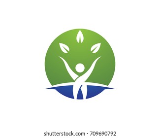 Healthy Life Logo template vector icon illustration design