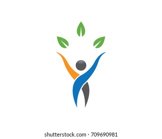 Healthy Life Logo template vector icon illustration design
