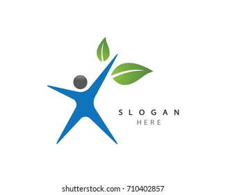 Healthy Life Logo template vector icon illustration design