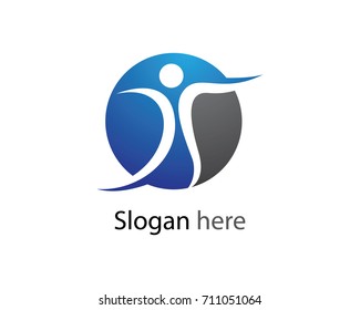Healthy Life Logo template vector icon illustration design