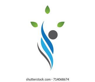Healthy Life Logo template vector icon illustration design
