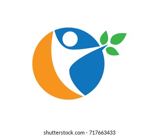 Healthy Life Logo template vector icon illustration design