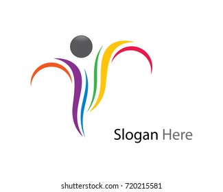 Healthy Life Logo template vector icon illustration design