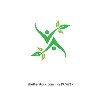 Vorlage für das Logo "Gesundes Leben" Vektorsymbol - Design
