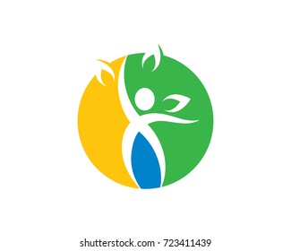 Healthy Life Logo template vector icon illustration design