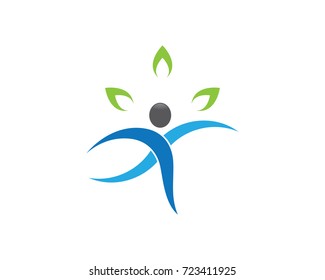 Healthy Life Logo template vector icon illustration design