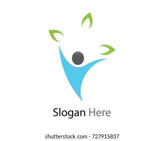 Healthy Life Logo template vector icon illustration design