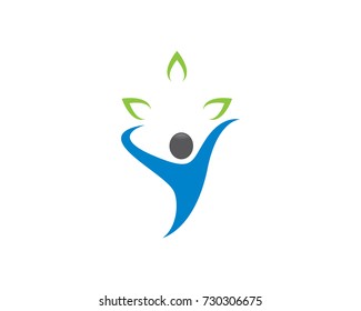 Healthy Life Logo template vector icon illustration design