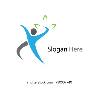 Healthy Life Logo template vector icon illustration design