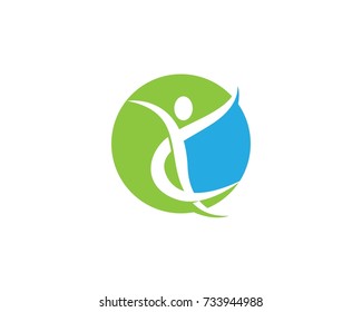 Healthy Life Logo template vector icon illustration design