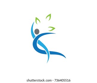 Healthy Life Logo template vector icon illustration design