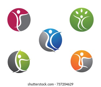 Healthy Life Logo template vector icon illustration design