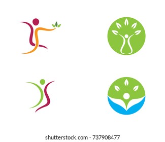 Healthy Life Logo template vector icon illustration design