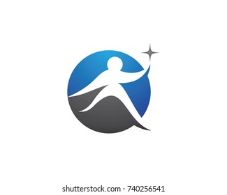 Healthy Life Logo template vector icon illustration design