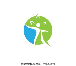 Healthy Life Logo template vector icon illustration design