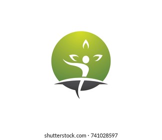 Healthy Life Logo template vector icon illustration design