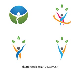 Healthy Life Logo template vector icon illustration design