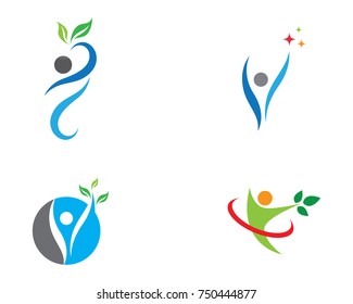 Healthy Life Logo template vector icon illustration design